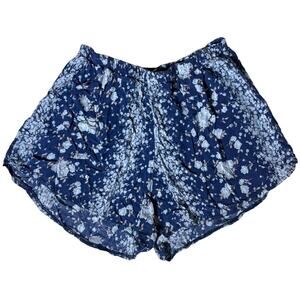 Brandy Melville Floral Shorts Blue Size Small